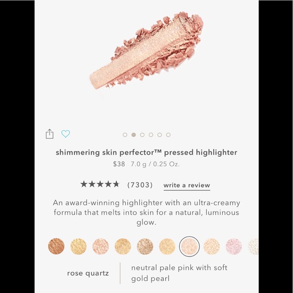 Becca Rose Quartz Shimmering Skin Perfector Pressed Limted Edition - Picture 11 of 16